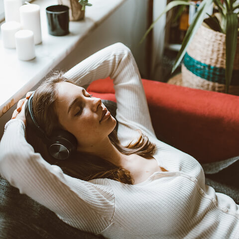 Girl releaseing stress